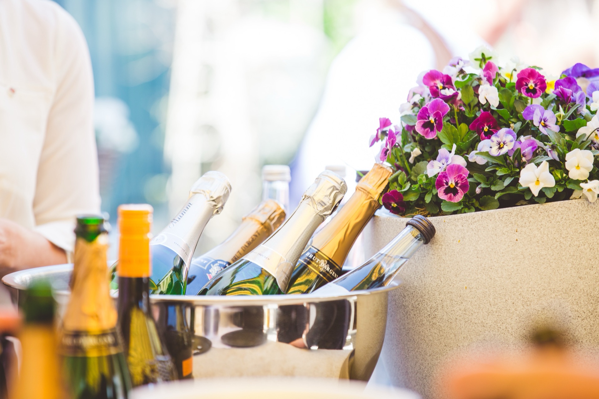 Hochzeitsstimmung auf der Terrasse